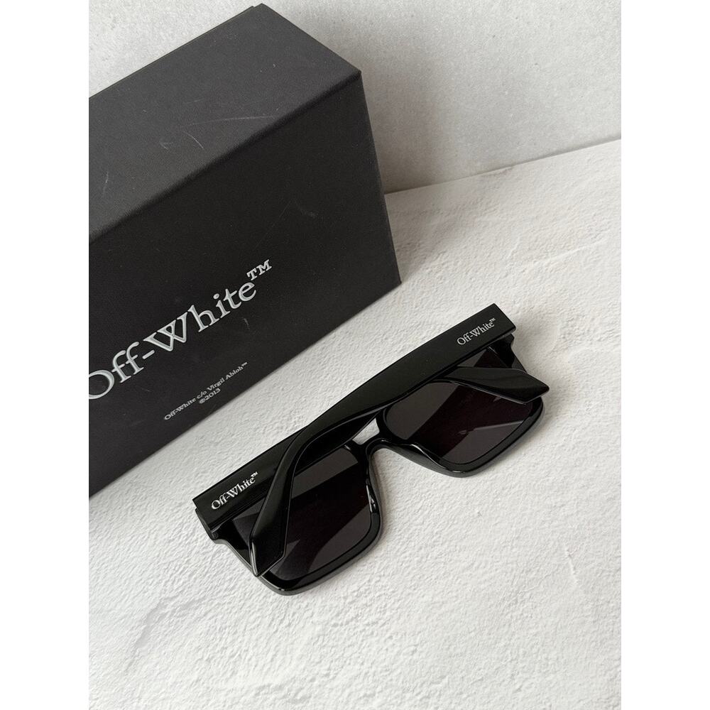 NEW Off White Springfield Black Aviator Unisex Sunglasses - Picture 2 of 5